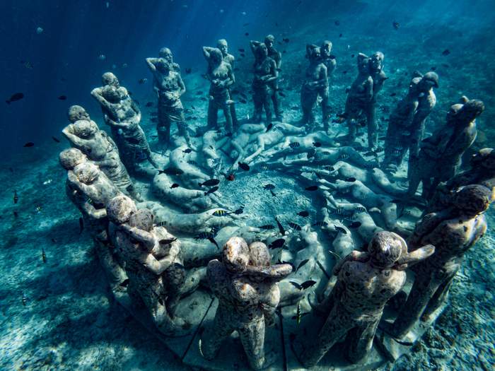 Nest by Jason deCaires Taylor, BASK Gili Meno, Indonesia.