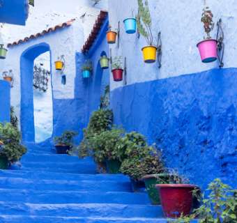 Chefchaouen blue town in Morocco