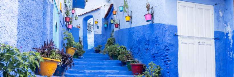 Chefchaouen blue town in Morocco