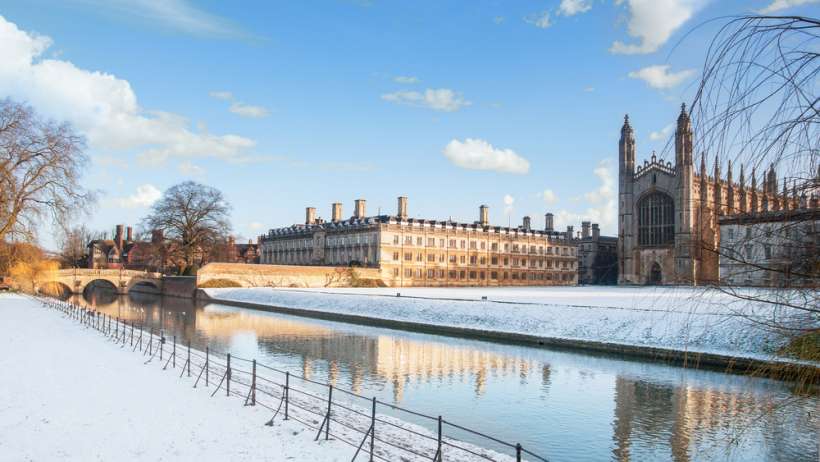 King's College Cambridge at winter