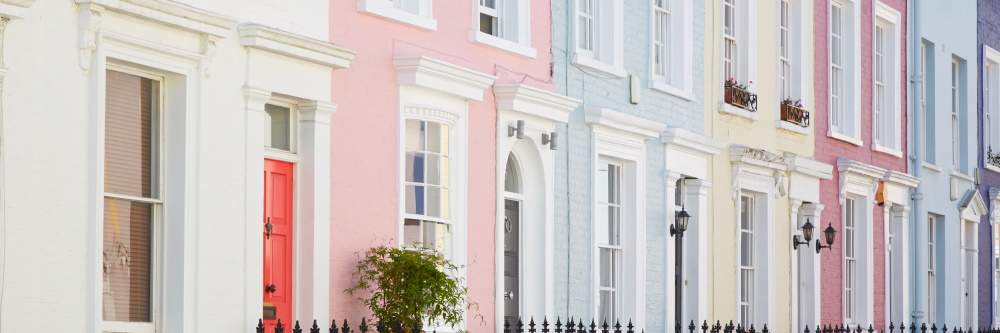 nottinghill pastel houses